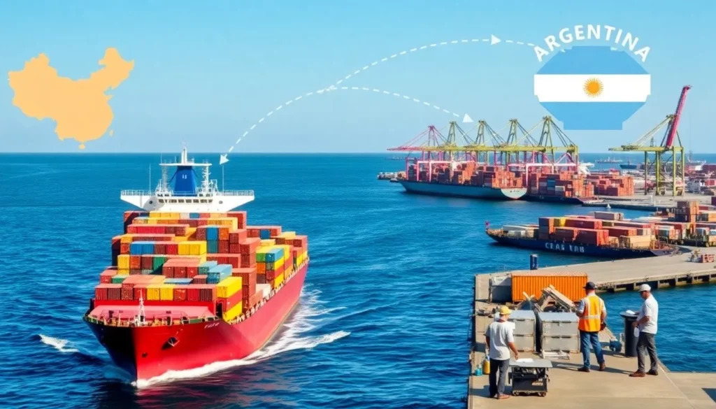 Shipping from China to Argentina