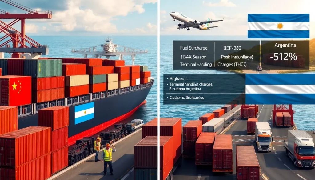 Shipping from China to Argentina