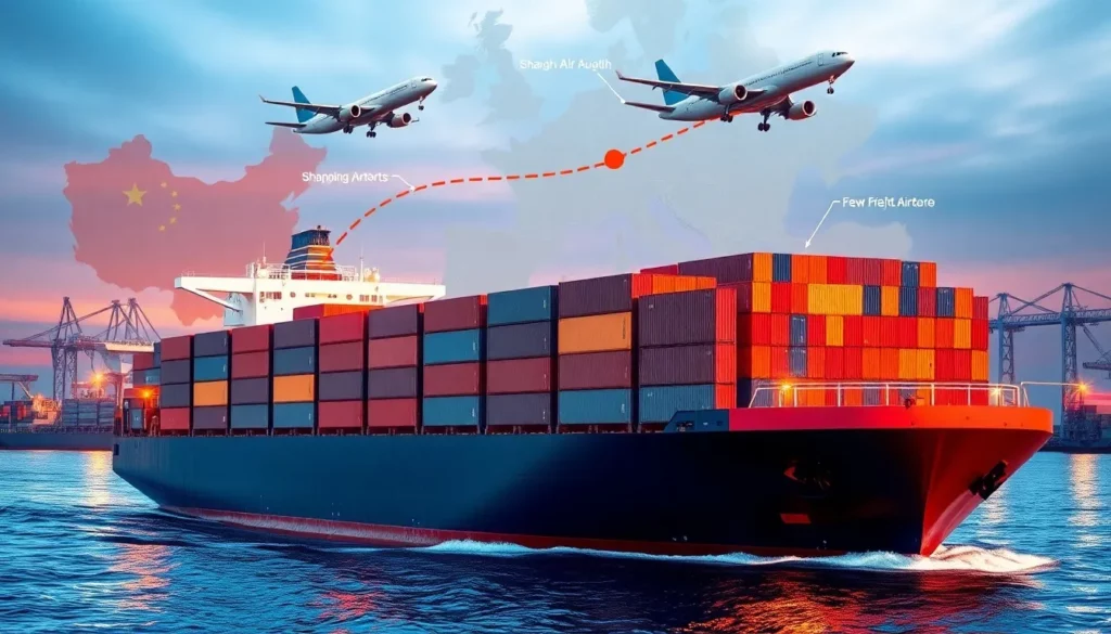 Shipping from China to Austria