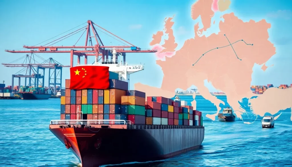 Shipping from China to Austria