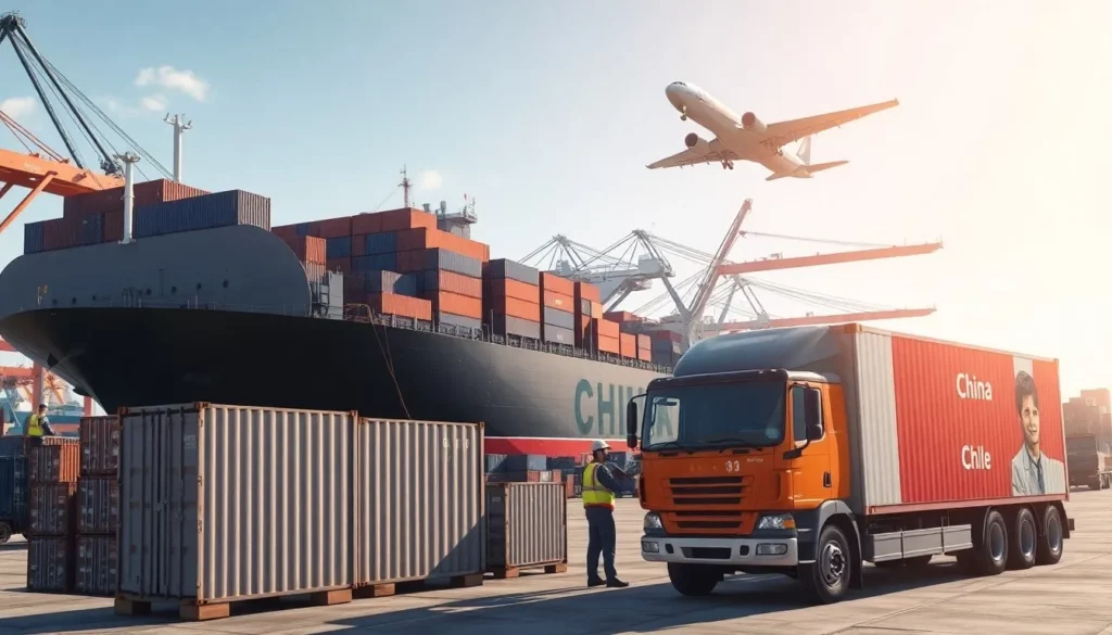 Shipping from China to Chile