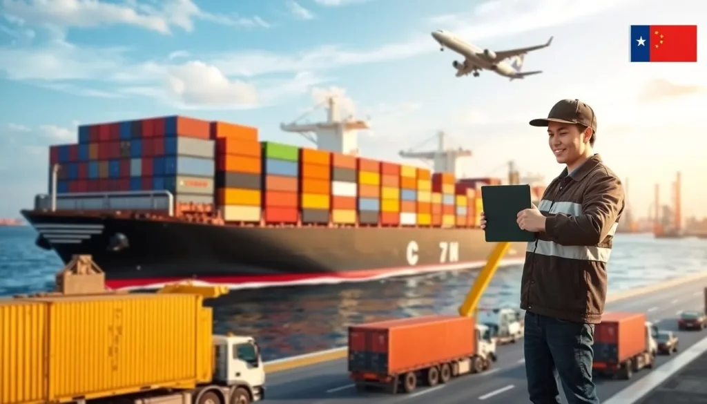 Shipping from China to Chile