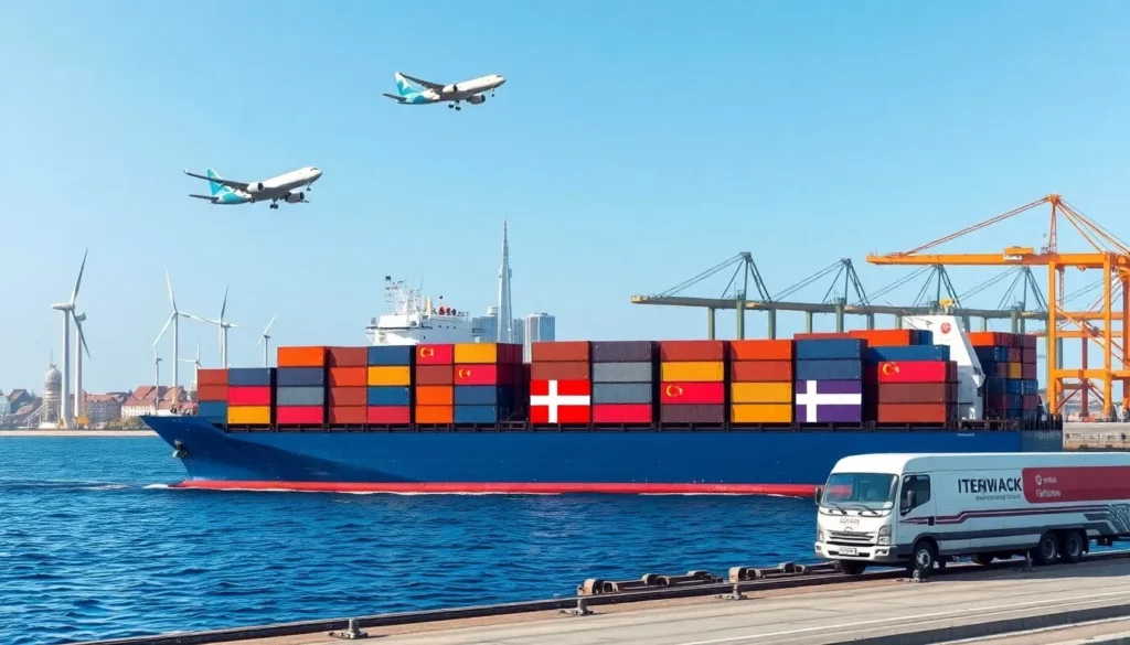 Shipping from China to Denmark