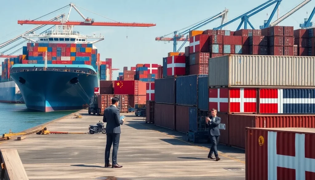 Shipping from China to Denmark
