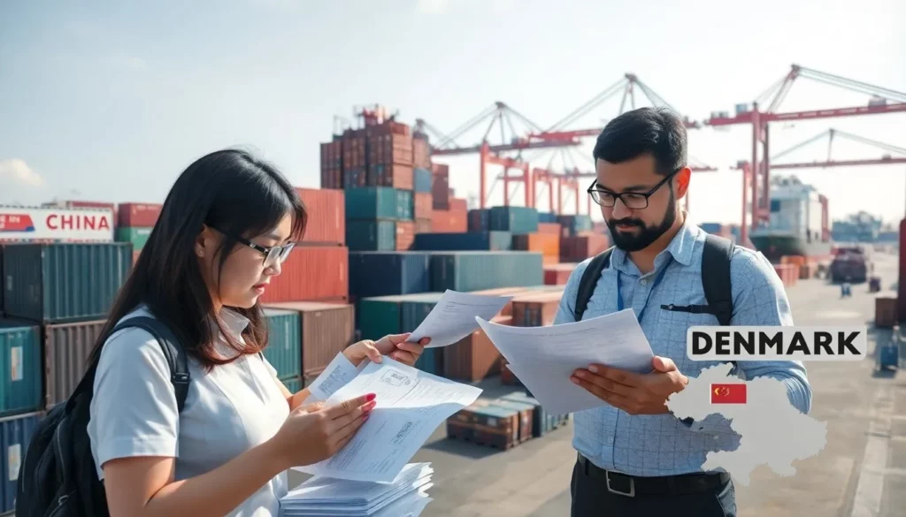 Shipping from China to Denmark