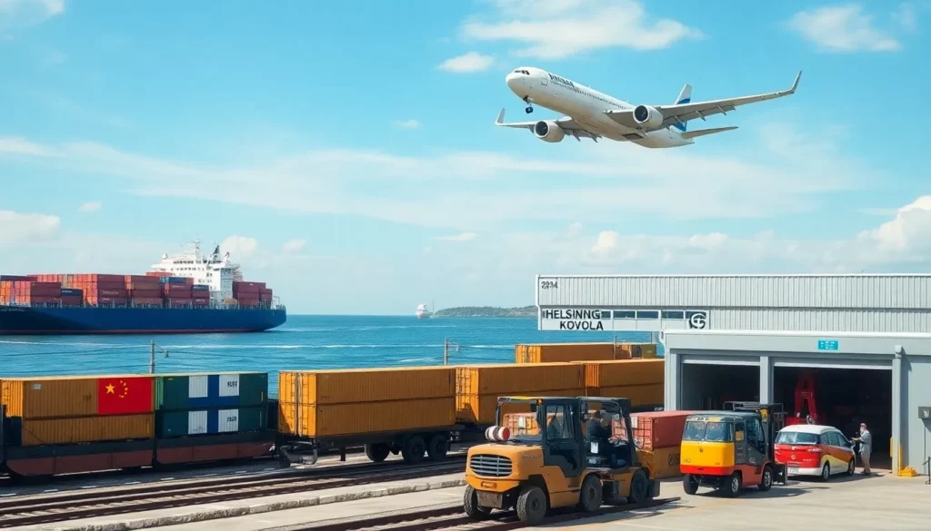 Shipping from China to Finland