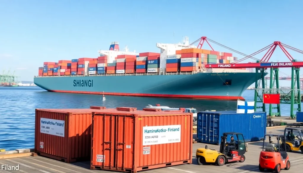 Shipping from China to Finland
