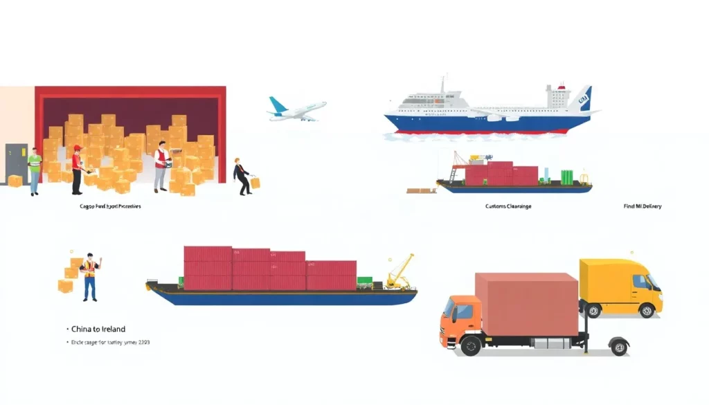 Shipping from China to Ireland