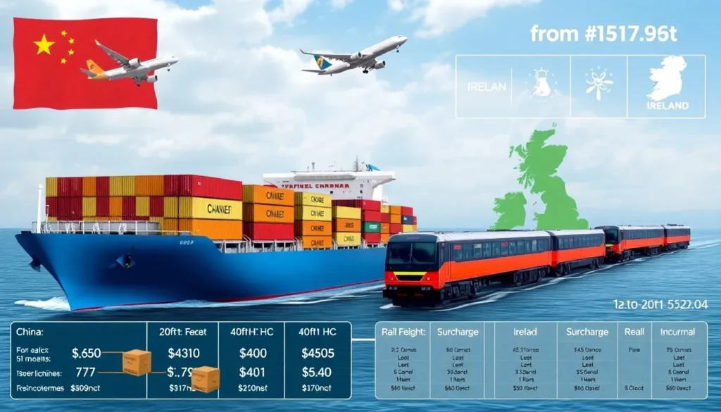 Shipping from China to Ireland