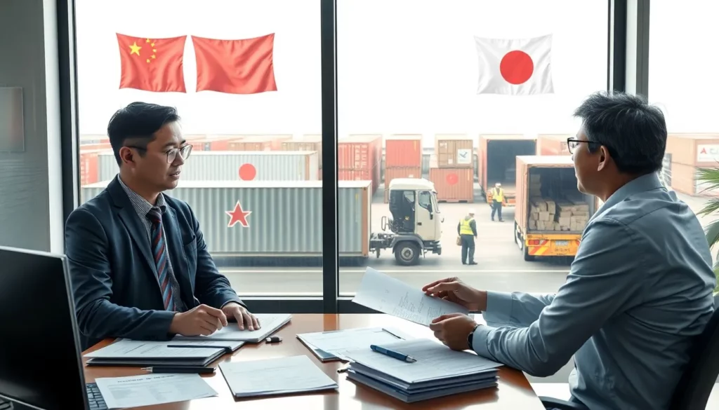 Shipping from China to Japan