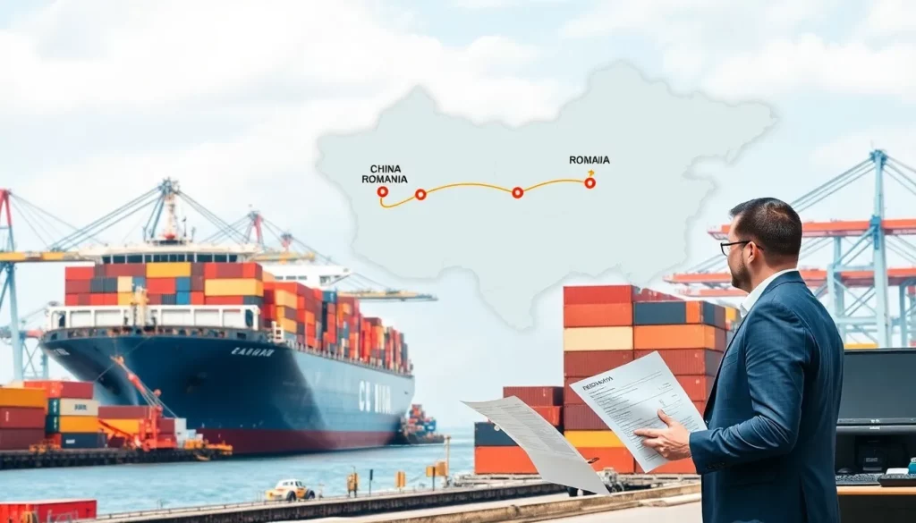 Shipping from China to Romania