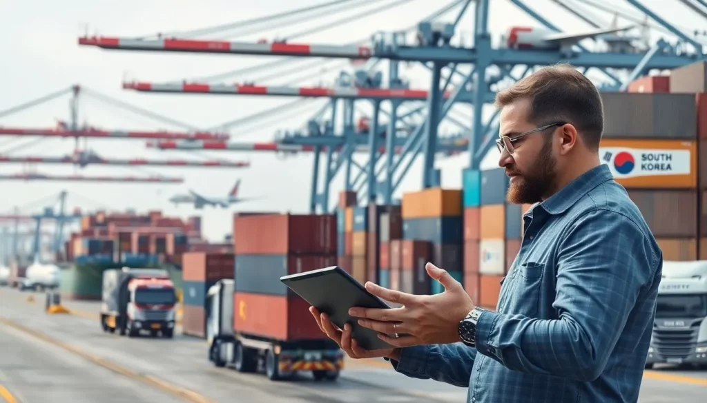 Shipping from China to South Korea