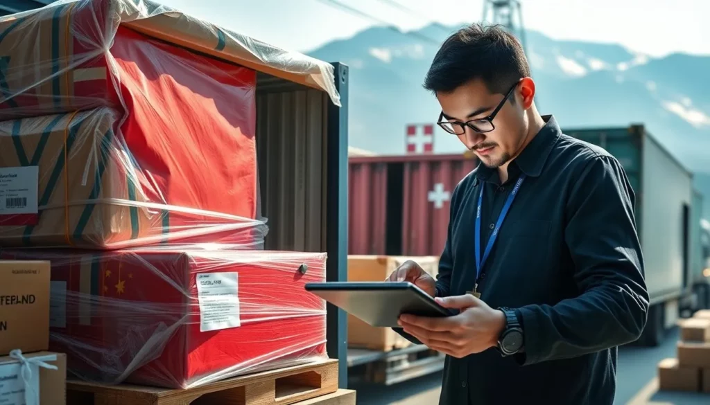 Shipping from China to Switzerland