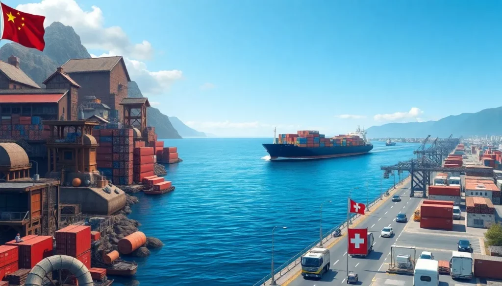 Shipping from China to Switzerland