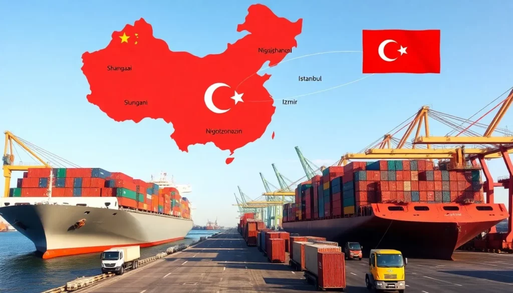 Shipping from China to Turkey