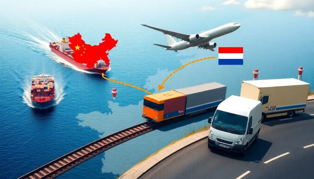 Shipping from China to the Netherlands